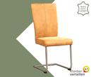 Leren eetkamerstoel Dry - Kenia Cognac (cognac) - Sledepoot, Huis en Inrichting, Stoelen, Bruin, Nieuw, Leer, Ophalen of Verzenden