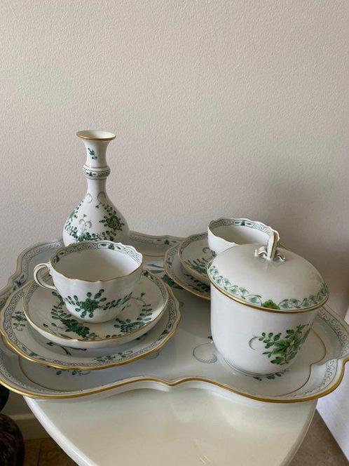 Meissen - Theeservies (9) - Indian flowers - Porselein, Antiek en Kunst, Antiek | Meubels | Tafels