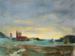 Scuola italiana (XX) - Paesaggio di campagna - nuvole e, Antiek en Kunst