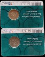 Nederland. Wilhelmina. 1/2 Gulden 1929/1930, 2 coincards uit