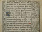 Vostre - Leaf from a book of hours, printed on vellum - 1502