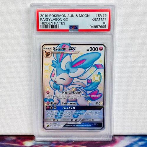 Pokémon Graded card - FA Sylveon GX #SV76 Hidden Fates -, Hobby en Vrije tijd, Verzamelkaartspellen | Pokémon