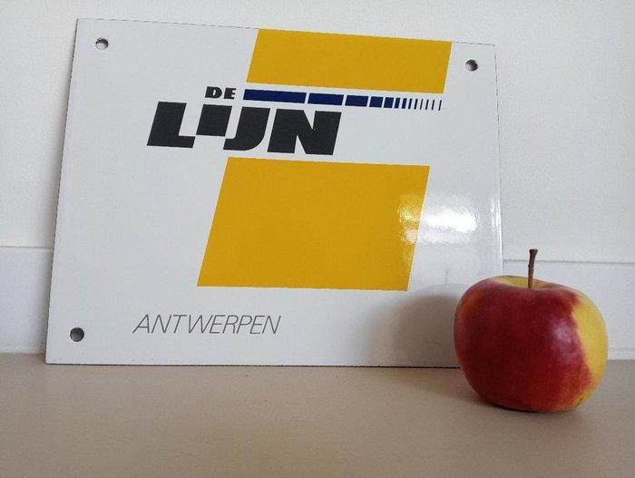 De Lijn Antwerpen - Emaille bord - Emaille, Antiek en Kunst, Antiek | Wandborden en Tegels