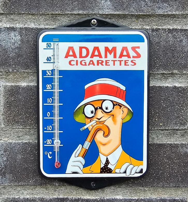 Adamas emaille thermometer, Verzamelen, Merken en Reclamevoorwerpen, Verzenden
