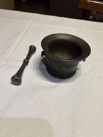 Vijzel en stamper - Brons - bronzen vijzel, Antiek en Kunst