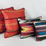 New set of four cushions made with ETRO Home fabric -