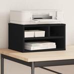 vidaXL Printerkastje 40x32x22,5 cm bewerkt hout zwart, Computers en Software, Verzenden, Nieuw