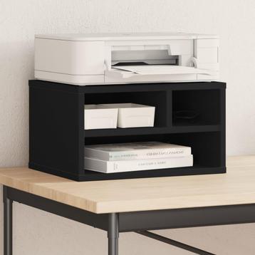 vidaXL Printerkastje 40x32x22,5 cm bewerkt hout zwart beschikbaar voor biedingen