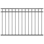 vidaXL Panneau de clôture Acier 1,7x1 m Noir, Jardin & Terrasse, Clôtures de jardin, Verzenden, Neuf