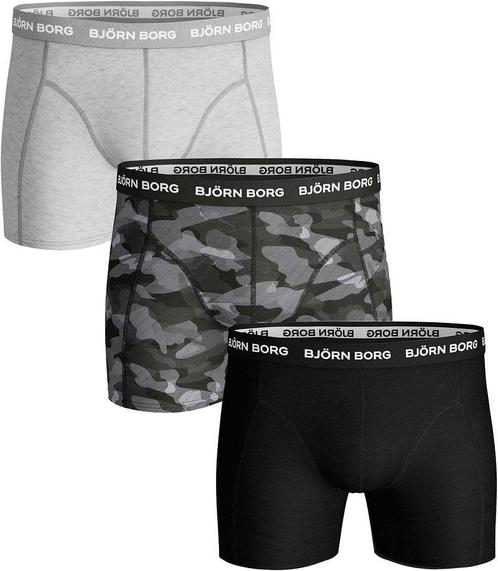 Bjorn Borg Boxers 3Pack Grijs Zwart maat M Heren, Kleding | Heren, Ondergoed, Grijs, Boxer, Verzenden