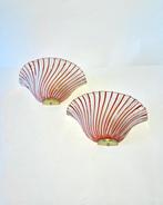 Wandlamp (2) - ROOD - Muranoglas - FILIGRANA MURANO LAMPEN, Antiek en Kunst, Antiek | Verlichting