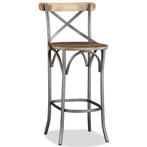 vidaXL Tabouret de bar Bois de manguier massif, Maison & Meubles, Verzenden, Neuf