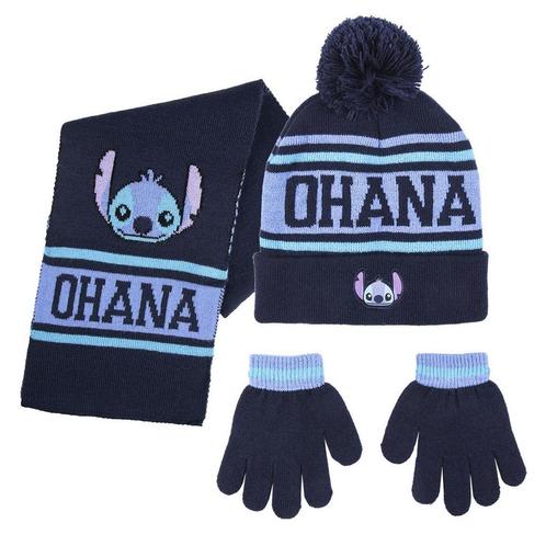 Lilo & Stitch Ohana Muts, Handschoenen & Sjaal Kinderen, Verzamelen, Disney, Ophalen of Verzenden