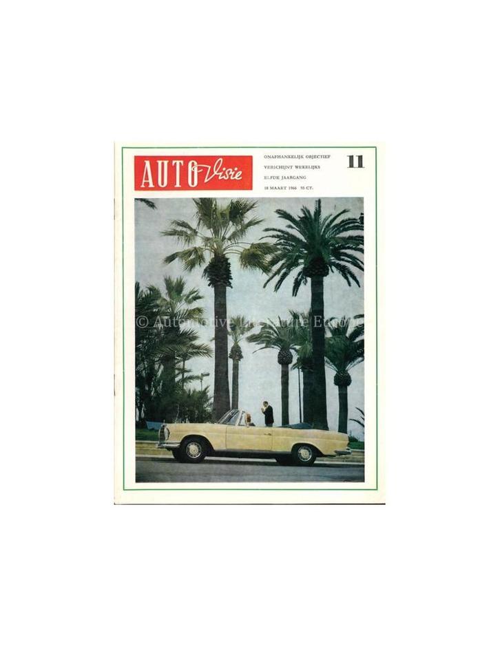 1966 AUTOVISIE MAGAZINE 11 NEDERLANDS, Boeken, Auto's | Folders en Tijdschriften