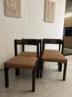 Chaise - Bois dur - Ensemble de quatre chaises de salle à