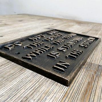 Plaque - Panneau de chemin de fer - Fonte