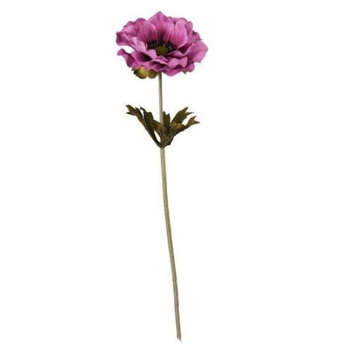Anemoon Plum 37 cm / st – Zijdebloem zijdebloem, Huis en Inrichting, Woonaccessoires | Kunstplanten en Kunstbloemen, Nieuw
