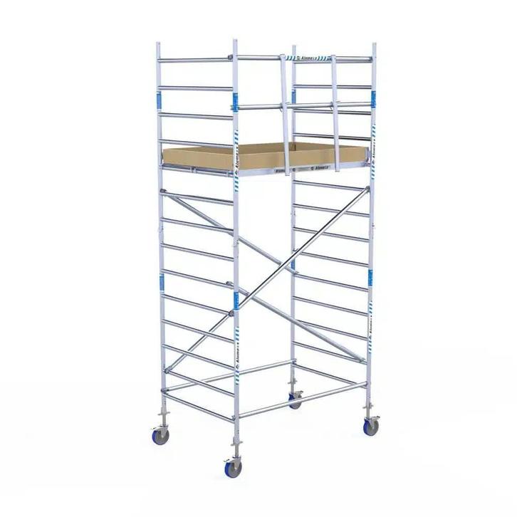 ALX rolsteiger 135 x 5,2m WH met voorloopleuning, Doe-het-zelf en Bouw, Steigers, Rolsteiger of Kamersteiger, Nieuw, 2 tot 5 meter