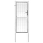 vidaXL Poort 105x250 cm gegalvaniseerd staal zilverkleurig, Verzenden, Nieuw