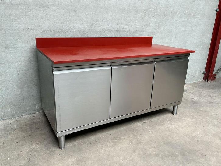 RVS Werkkast Snijtafel met opbergruimte 160 cm Horeca, Zakelijke goederen, Horeca | Keukenapparatuur, Gebruikt, Inox Meubilair