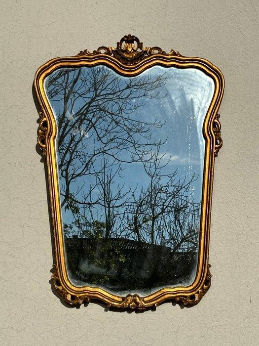 Spiegel - Hout, Glas - Specchio antico, Antiek en Kunst, Antiek | Overige Antiek