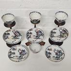 5 schoteltjes en 4 kopjes - Porselein - China - Kangxi, Antiek en Kunst