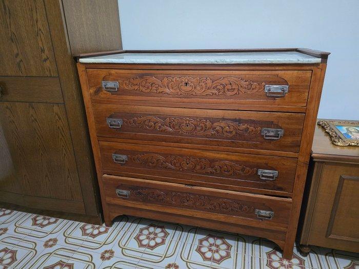 Commode - Walnoot, Antiek en Kunst, Curiosa en Brocante