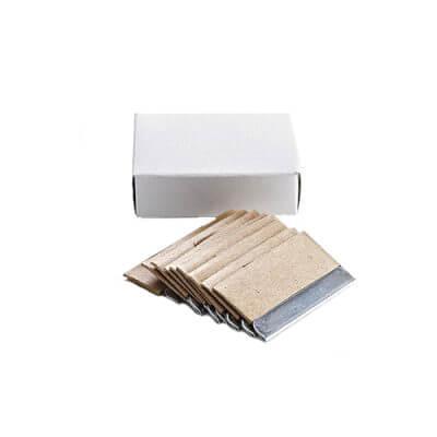 Scheermesje  Zilver     10 stuks, Verzamelen, Rookartikelen, Aanstekers en Luciferdoosjes, Nieuw, Verzenden