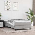 vidaXL Boxspring bed 80x200 cm stof lichtgrijs, Verzenden