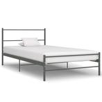 vidaXL Bedframe metaal grijs 90x200 cm, Huis en Inrichting, Slaapkamer | Bedden, Verzenden, Nieuw
