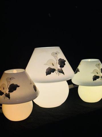 Lampe de table de chevet (3) - Verre de Murano - Trio de