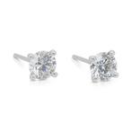 Oorbellen - 18 karaat Witgoud - 1.01ct. tw. Diamant, Nieuw