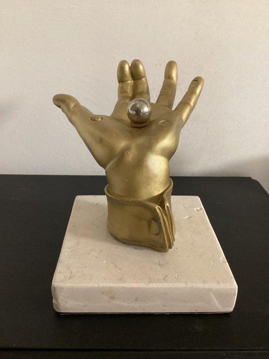 sculptuur, Il Mondo nella Mano - 20 cm - Hars - 1991, Antiek en Kunst, Kunst | Designobjecten