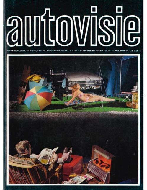 1968 AUTOVISIE MAGAZINE 22 NEDERLANDS, Livres, Autos | Brochures & Magazines