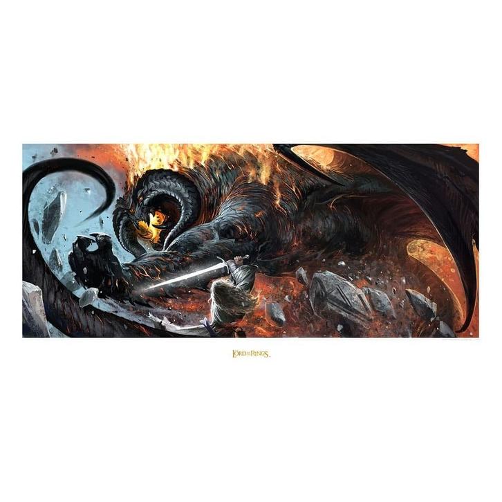 Lord of the Rings Art Print The Battle of the Peak 59 x 30 c, Verzamelen, Lord of the Rings, Ophalen of Verzenden