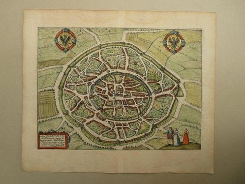 Europa - Duitsland / Aken; Lodovico Guicciardini / W. Blaeu, Boeken, Atlassen en Landkaarten