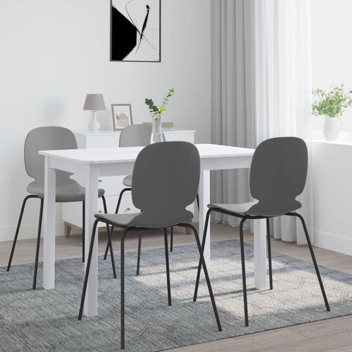 vidaXL Table de salle à manger Blanc 114x71x75 cm Bois, Maison & Meubles, Tables | Tables à manger, Neuf, Envoi