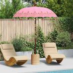 vidaXL Balinese Parasol Roze 185 x 185 x 260 cm Katoen, Tuin en Terras, Verzenden, Nieuw