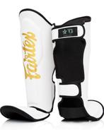 Fairtex Booster FXB Kickboks Scheenbeschermers Wit Goud, Verzenden, Nieuw, Overige