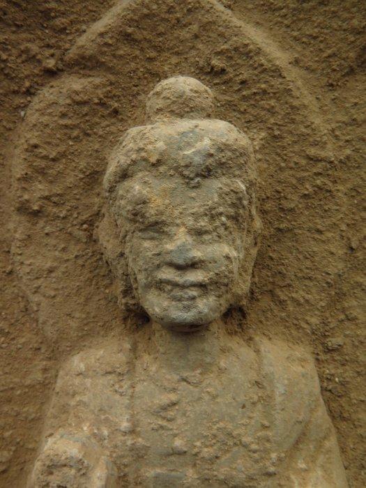 Oud-Chinees - Noordelijke Wei-dynastie Steen Versierde, Antiek en Kunst, Antiek | Overige Antiek