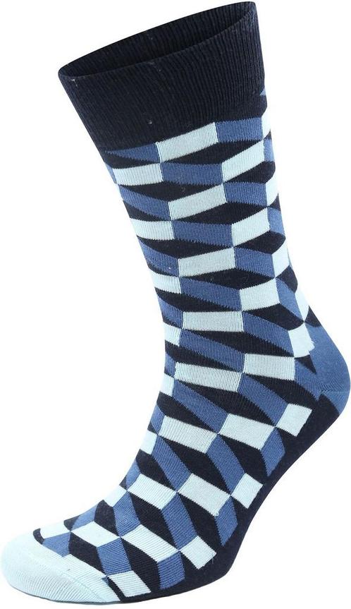 Happy Socks Sokken Blokken Blauw maat 41-46 Heren, Kleding | Heren, Sokken en Kousen, Blauw, Nieuw, Verzenden