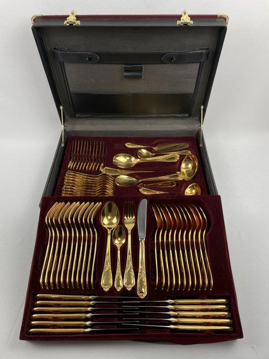 Ga trouwen Geloofsbelijdenis silhouet ② Gold cutlery - 'Nivella' Solingen / Germany - Bestek voor 12 — Antiquités  | Meubles | Tables — 2ememain