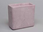 Cement flowerpot high roze 22x11x20. 5cm. large mooie, Nieuw