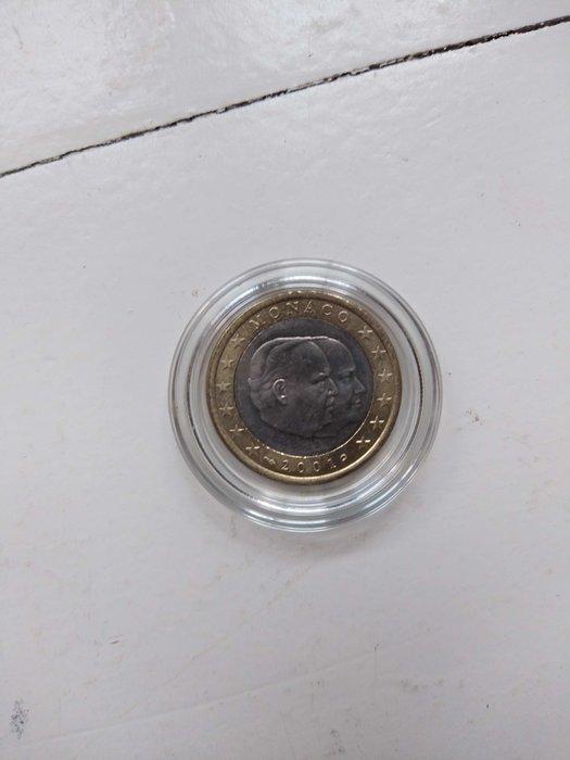 Monaco. 1 Euro / 2 Euro / 100 francs 1982/2003 (2 coins), Postzegels en Munten, Munten | Europa | Euromunten