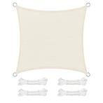 Zonnescherm Zeil Beige 500x500 | Retour Deal | 40% Korting!, Tuin en Terras, Verzenden, Nieuw, Kunststof