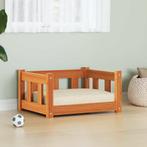 vidaXL Hondenbed Wasbruin 55 x 45 x 28 cm Massief grenenhout, Dieren en Toebehoren, Honden-accessoires, Verzenden, Nieuw