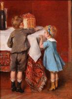 Albert Roosenboom (1848-1893) - Children, the delicacy of, Antiek en Kunst, Kunst | Schilderijen | Klassiek