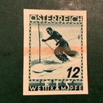 Oostenrijk 1935 - 12 Heller Skieer in ongetande proef, Gestempeld