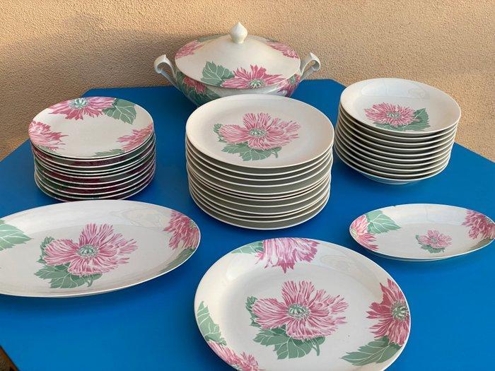 Porcelaine Jacques Cœur - Tafelservies (34) - Porselein, Antiquités & Art, Antiquités | Meubles | Tables