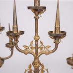 Set bronzen kerkkandelaren, 19e-eeuw - Brons - 1850-1900, Antiek en Kunst